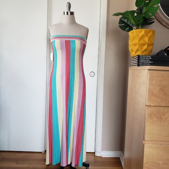 Anthropologie Rainbow Maxi Skirt Size Medium NEW! - Picture 4 of 13